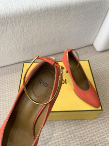 Fendi Red Leather Pumps 100MM