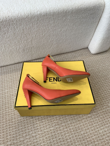 Fendi Red Leather Pumps 100MM
