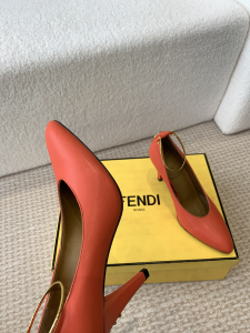 Fendi Red Leather Pumps 100MM