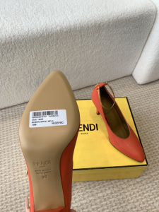 Fendi Red Leather Pumps 100MM