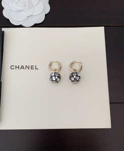 Chanel CC Crystal Ball Earrings