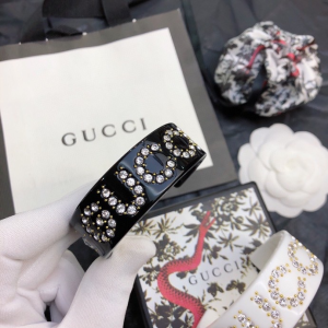 Gucci Resin Crystal Cuff Bracelets