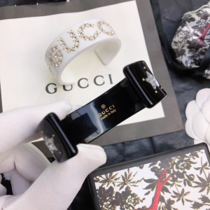 Gucci Resin Crystal Cuff Bracelets