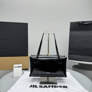 Jil Sander Small Goji Pillow Tote Leather Bag Black Jil Sander Small Goji Pillow Tote Leather Bag Black