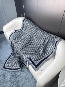 Dior Oblique Cashmere Silk Shawl Scarf Black Dior Oblique Cashmere Silk Shawl Scarf Black