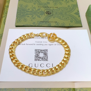 Gucci Yellow Gold GG Chain Bracelet