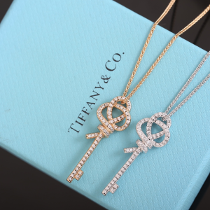 Tiffany Keys Crystals Pendant Necklaces