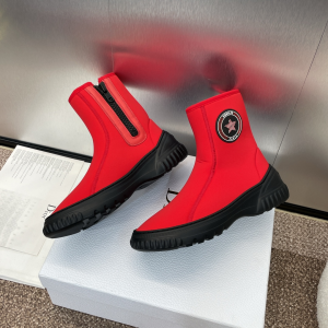 Dior Red Ankle Boot