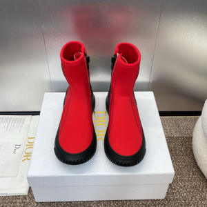 Dior Red Ankle Boot