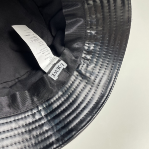 Loewe Anagram Leather Bucket Hat Black