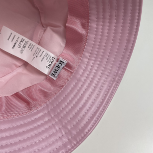 Loewe Anagram Leather Bucket Hat Pink