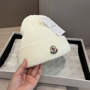 Moncler Knitted Wool Beanie White