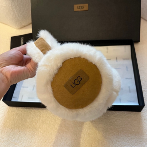 UGG White Shearling Ear Muffs