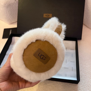 UGG White Shearling Ear Muffs