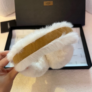 UGG White Shearling Ear Muffs