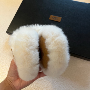 UGG White Shearling Ear Muffs
