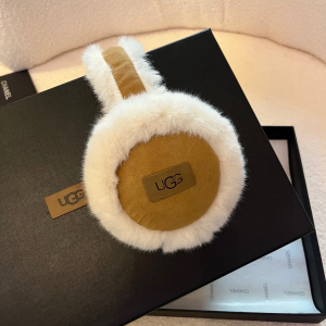 UGG White Shearling Ear Muffs