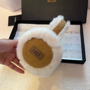 UGG White Shearling Ear Muffs