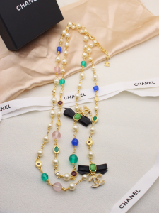 Chanel Long Pearls Necklaces