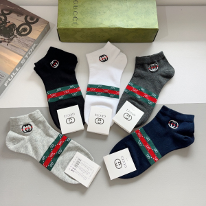 Gucci Interlocking G Knitted Cotton Socks