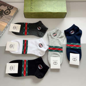 Gucci Interlocking G Knitted Cotton Socks