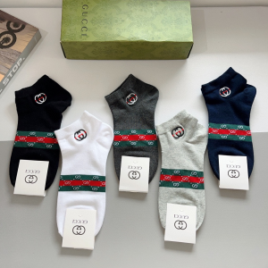 Gucci Interlocking G Knitted Cotton Socks
