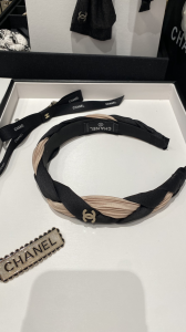 Chanel CC Knotted Satin Headband