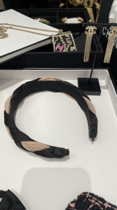 Chanel CC Knotted Satin Headband
