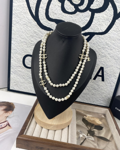 Chanel Vintage CC Pearls Necklaces