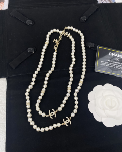 Chanel Vintage CC Pearls Necklaces