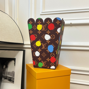 Louis Vuitton LVxYK Dots Pop Corn Basket MM Brown Louis Vuitton LVxYK Dots Pop Corn Basket MM Brown