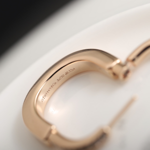 Tiffany Lock Earrings Rose Gold