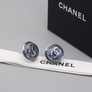 Chanel CC Logo Around Earrings