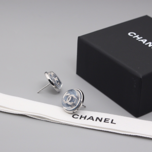 Chanel CC Logo Around Earrings