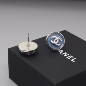 Chanel CC Logo Around Earrings