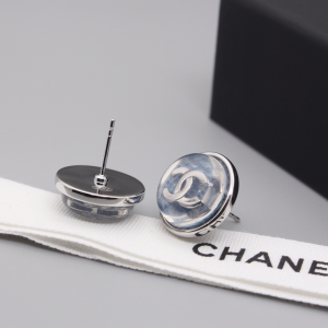 Chanel CC Logo Around Earrings