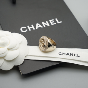Chanel CC Logo Gold Metal Rings