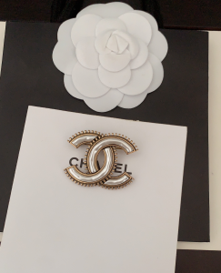 Chanel CC Logo Brooch