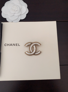 Chanel CC Logo Brooch