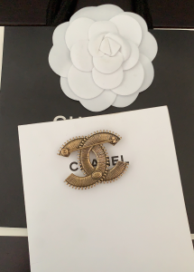 Chanel CC Logo Brooch