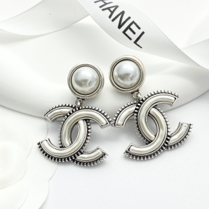 Chanel CC Logo Pendant Earrings
