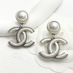 Chanel CC Logo Pendant Earrings
