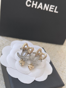 Chanel CC Logo Bowknot Earrings