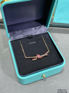 Tiffany Knot Diamonds Pendant Necklaces