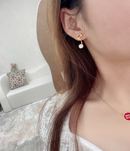 Gucci Blondie Crystal Hoop Earrings