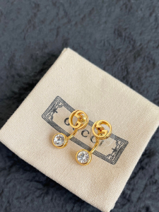 Gucci Blondie Crystal Hoop Earrings