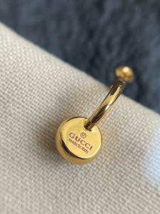 Gucci Blondie Crystal Hoop Earrings