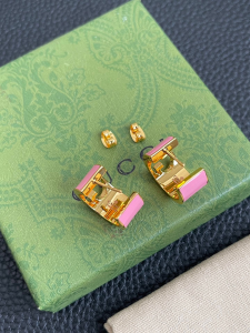 Gucci Blondie Enamel Hoop Earrings