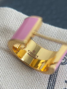 Gucci Blondie Enamel Hoop Earrings