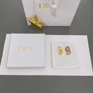 Dior CD Lock Drop Earrings